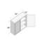 DL Cabinetry (prêt à assembler) Armoire murale à double porte de style Shaker de l 36 po x H 36 po x P 12 po - gris Cyber-124958025-124958030