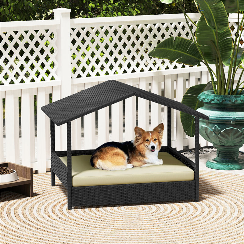Rattan Dog House