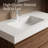 Integrated Engineered Quartz Basin Without Drain And Faucet