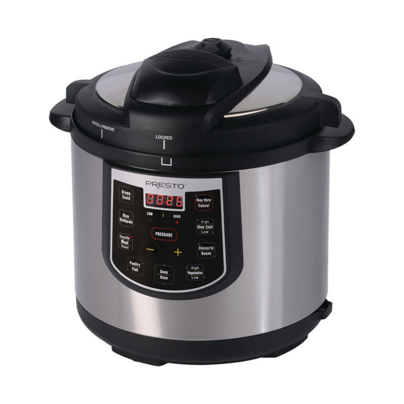 Presto 6-Quart Stainless Steel Electric Pressure Cooker