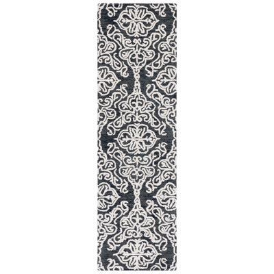 Anjalena Hand Tufted Wool Damask Rug