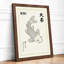 Koi in Ink Japandi - Framed Print-237491377-237491390