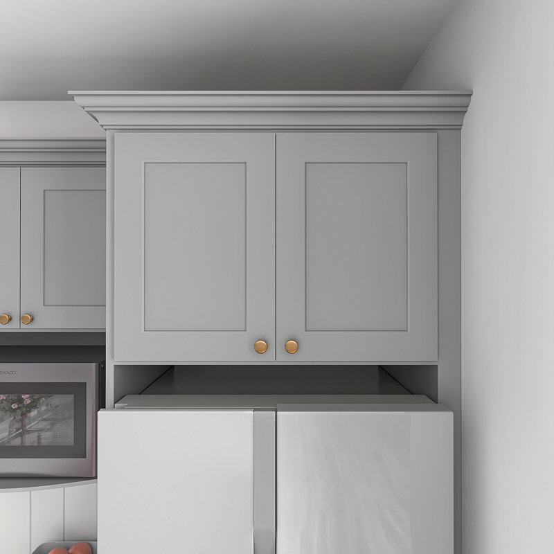 Armoire de four, 33" W x 24" H x 24" D, Gris