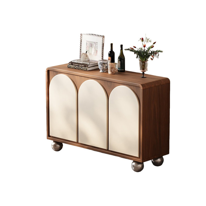 Armoire de rangement rétro en bois massif