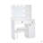 Vanity Desk Set With 3 Lights Brightness Adjustable, Mirror, Makeup Vanity Desk With Large Drawers & Three Level Storage Dreeser