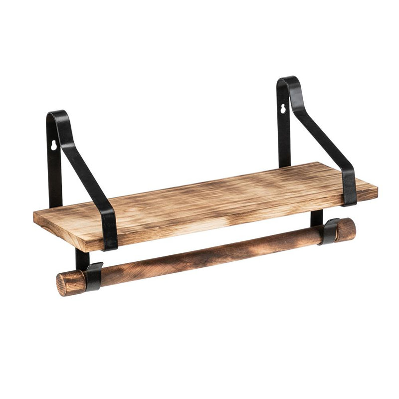 Bracket Shelf with Hooks