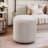 Terri Wide Velvet Round Pouf Ottoman-1036623952