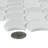 Expressions Scallop White 11-1/4" x 12" Glass Mosaic Floor and Wall Tile