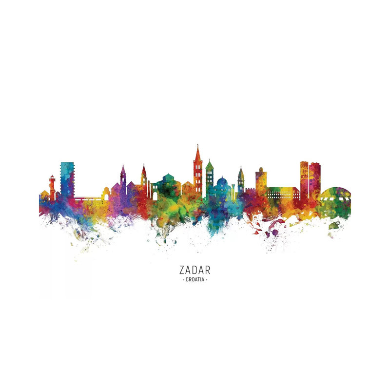 Zadar Croatia Skyline by Michael Tompsett - Wrapped Canvas Print, 20.32 cm H x 30.48 cm W