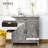 Cloquet 31.5" Farmhouse Barn Door Sideboard Buffet Storage Cabinet Coffee Bar-1535951143