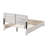 Bridgeview Queen Size Storage Platform Bed in White