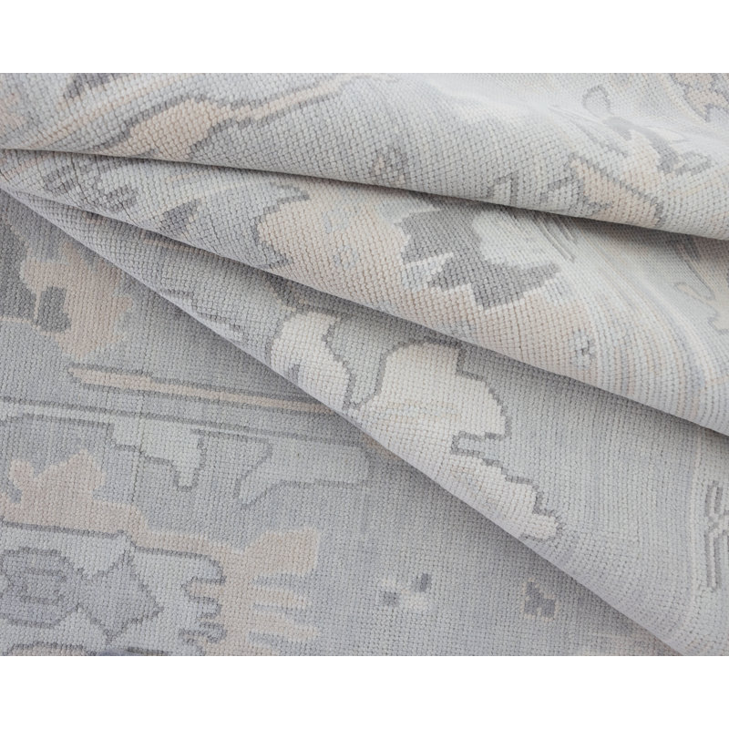 Bea Hand Knotted Wool Abstract Area Rug, Rectangle 9' x 12'