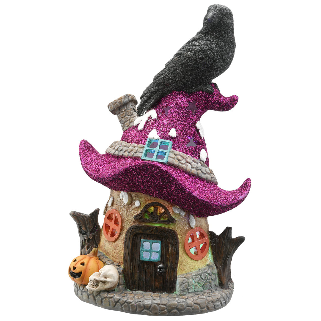 10" Halloween Haunted House with LED Light The Holiday Aisle®