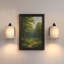 Applique murale avec abat-jour en tissu pour chambre à coucher Farmhouse-889776617-982354770