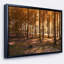 Paysage «Thick Fall Forest with Orange Leaves», reproduction de photo sur toile tendue encadrée-26669909-64636104
