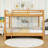 Queen Over Queen Bunk Bed With Ladder-690997028