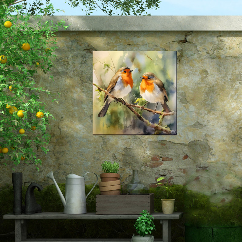Art sur toile, "Feathered Friends"