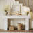 63" Farmhouse Console Table, Rectangular Wooden Sofa Table-874580727