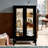 Curio Cabinet With Tempered Glass Doors, Lighted Display Cabinet With Mirrored Back Panel & Adjustable Shelves Perfect For Home Or Office (Light Bulb Included)- Black-1820280526
