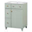 Armoire de meuble-lavabo 24 po avec lavabo en céramique, 2 tiroirs, 1 porte-2070623785