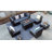 Damera Rectangle Aluminum Propane Smokeless Fire Pit Table with Lid