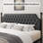 Artevious Upholstered Metal Canopy Storage Bed-234378577-234378580