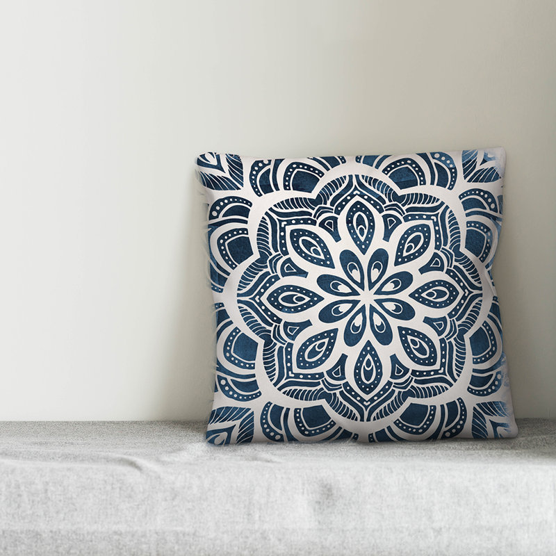  Coussin Mandala, 16 po x 16 po