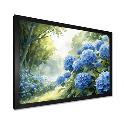 Hortensias dans le verger - hydrangées, art mural
