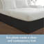 Jupe de lit classique ajustée, microfibre