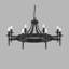 Eastbourne 8 - Light Waggon Wheel Chandelier