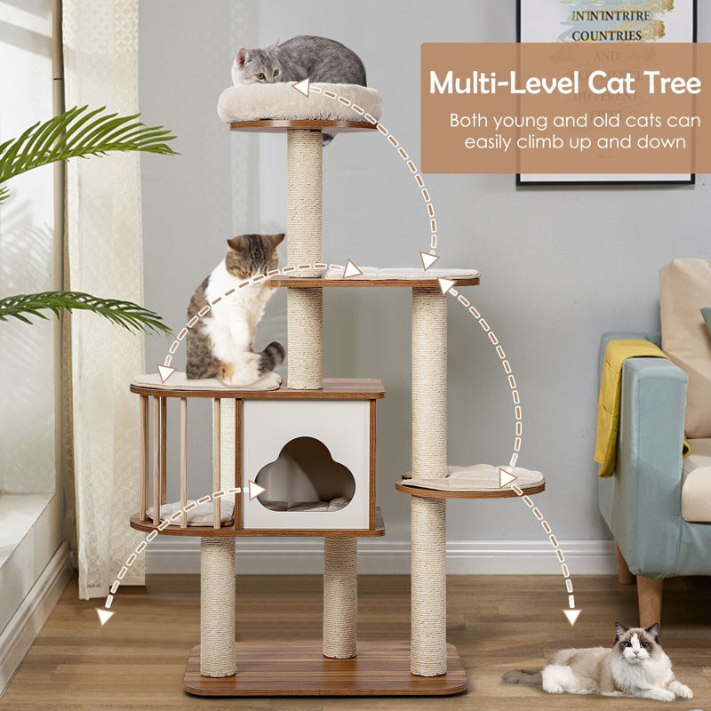 Scoles 55.81cm H Cat Tree