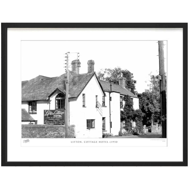 Lifton, Cottage Hotel C1950 by Francis Frith - Single Picture Frame Print, 60cm H x 80cm W x 2.3cm D