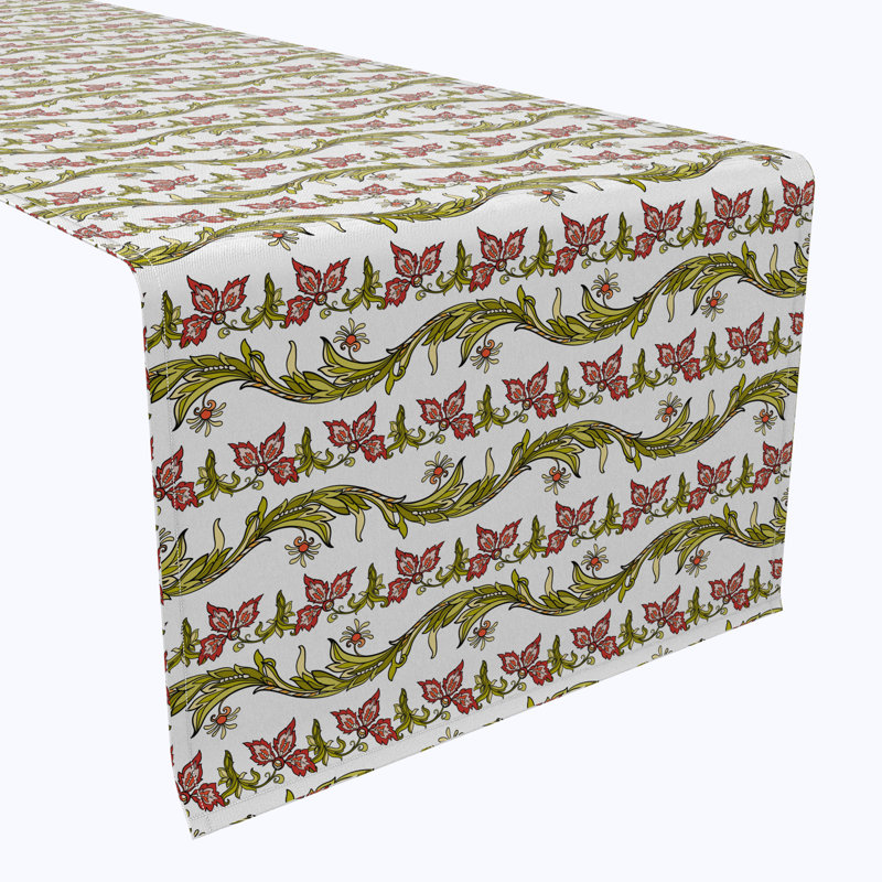 Floral 7 Cotton Table Runners, 108" x 16"