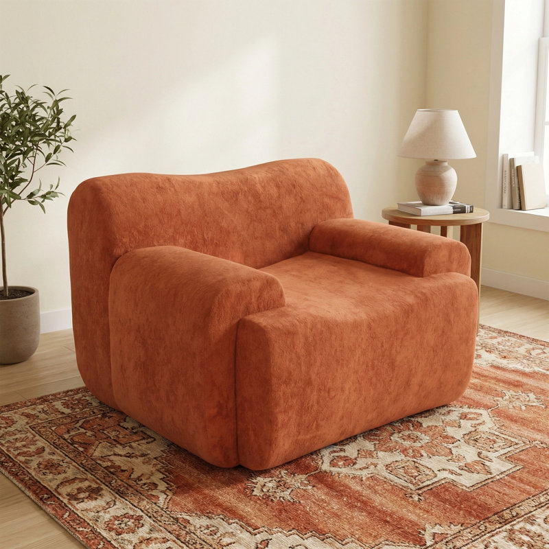 Fauteuil d'appoint rembourré Modern Compression