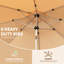Fabrication de parasol de table d'extérieur 10 pi - Easy Beige