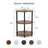 3 Tier Round End Table with Storage Shelves