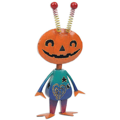 Figurine citrouille citrouille d'Halloween en métal 2-Tenna