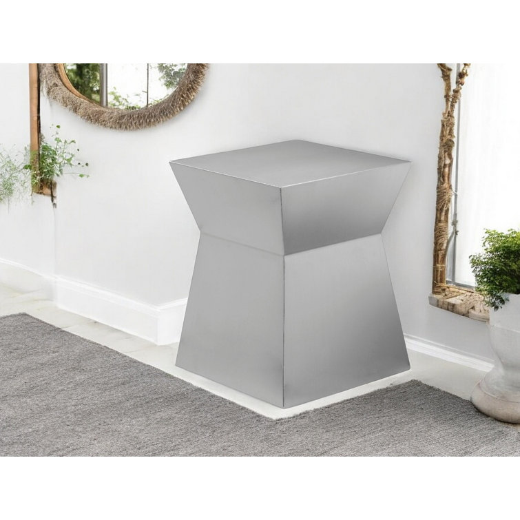 Marano Stainless Steel Top End Table
