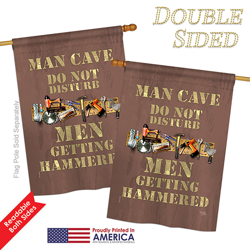 Double Sided 40'' H x 28'' W Polyester House Flag