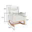 Chaise berçante à oreilles rembourrée Classic-1642680703