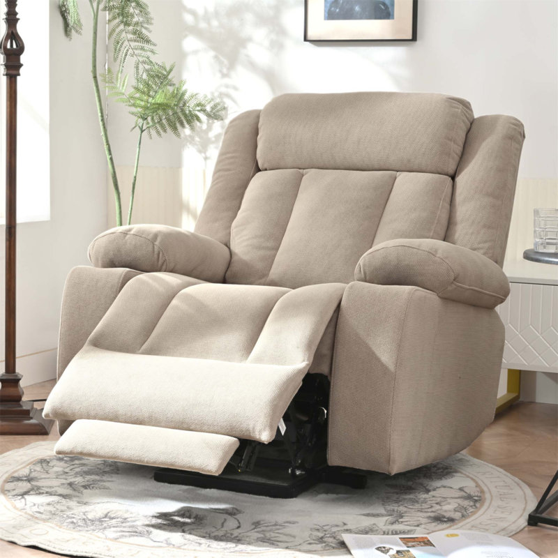 Fauteuil inclinable électrique Power Lift pour personnes âgées, fauteuil en tissu confortable avec repose-pieds allongé, conception ergonomique et télécommande pour une détente facile