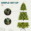 Arbre de Noël artificiel vert pré-éclairé pré-éclairé-158660370