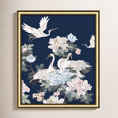 Danbury "Pearly White Cranes II" Painting
