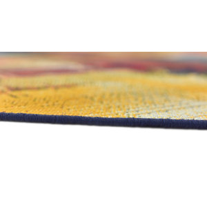 17 Stories Trona Machine Woven Green/Blue Indoor/Outdoor Rug & Reviews ...