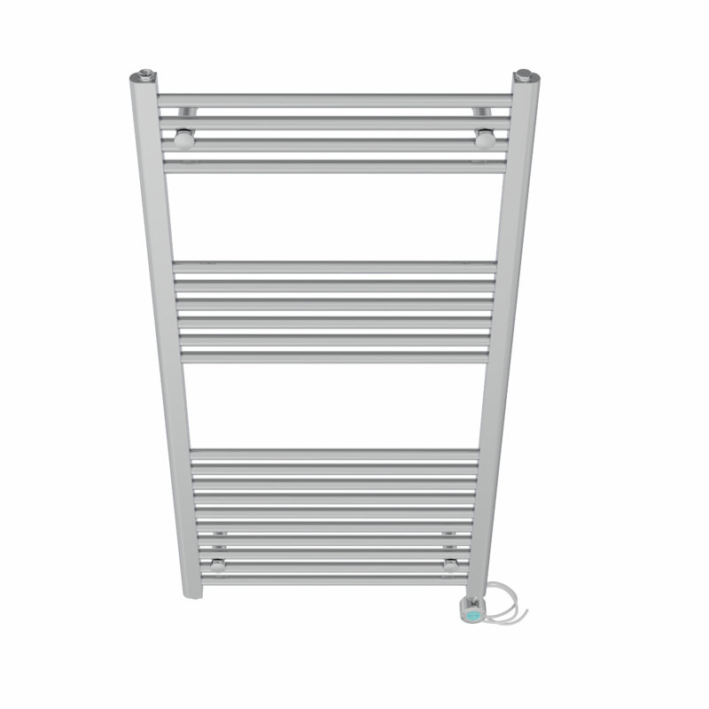 Carli Straight Towel Rail Heated Towel Rails, Chrome, 120cm H x 60cm W x 3cm D