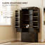 64" Kitchen Pantry Cabinet Storage Cabinet with Doors Drawers, Brown-404863200
