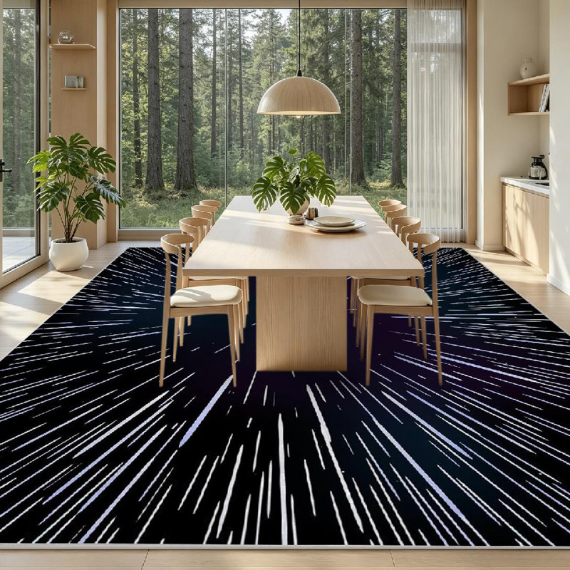 Tapis d'intérieur transparent Clear Star, Rectangle 79 po x 118 po