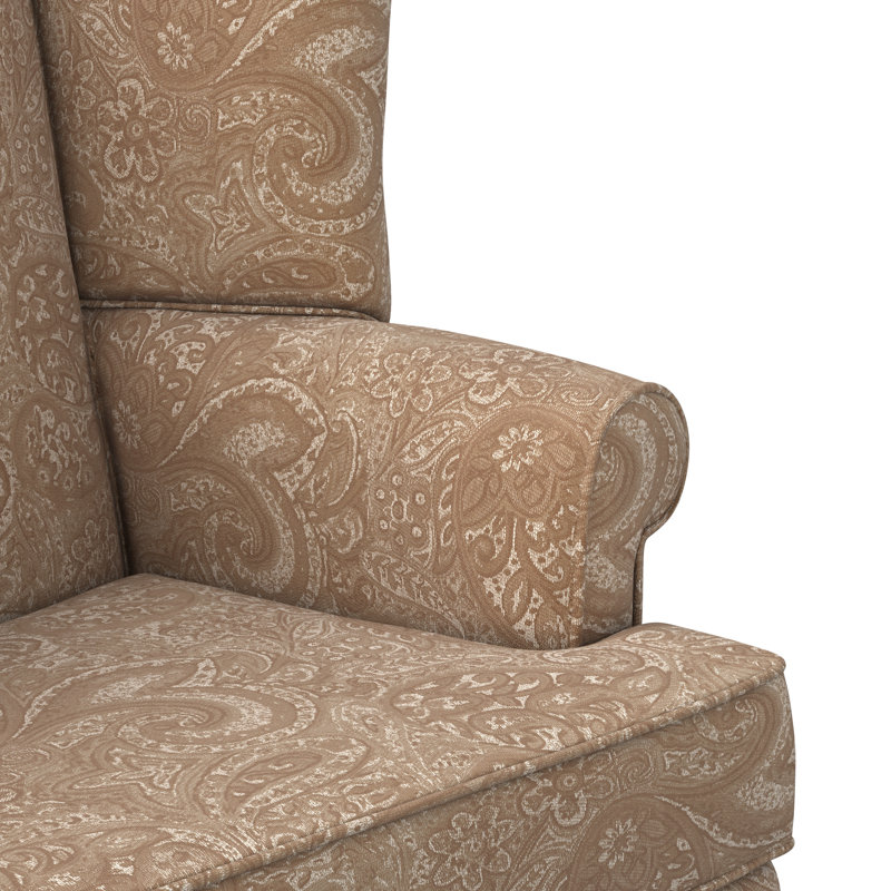 Fauteuil à oreilles en chenille de 35 po de large Akela