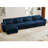 Luxurious L-Shaped Velvet Sofa-1718990668