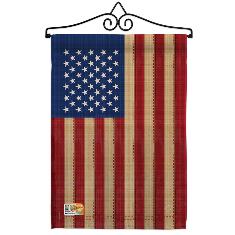 Impressions décoratives de polyester de 2 côtés 19 x 13 po  drapeau de jardin